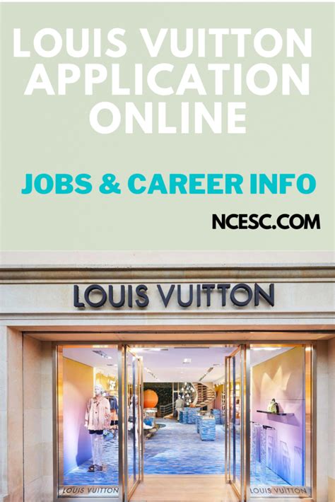 louis vuitton employment|louis vuitton application for employment.